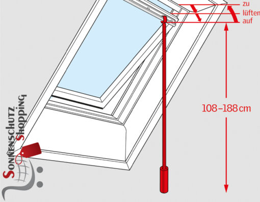 Velux Teleskop-Bedienstange ZCT 200