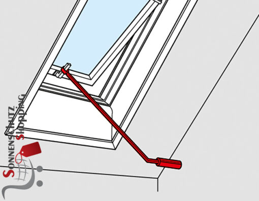 Velux Bedienstange 120 cm ZCZ 112 für Klapp-Schwing-Fenster