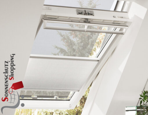 Velux Vorteils-Set Plissee Faltstore + Hitzeschutz Markise FOL